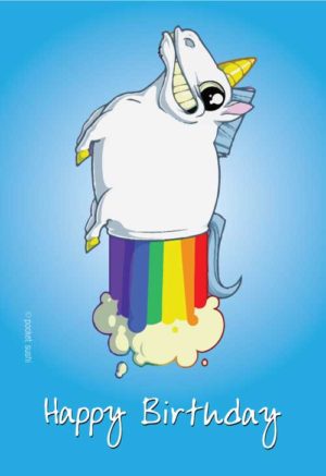 Rainbow farting unicorn!