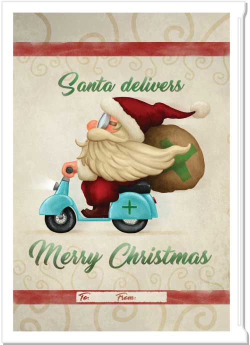 Santa delivers